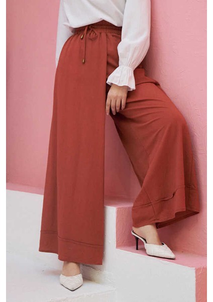 1155-ACELINA Pantolon Etek Taba modelleri