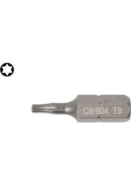 T8 x 25 mm Torx Bits Uç CB/804 (1 Adet)