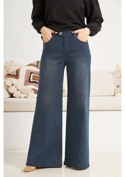 1067-BOL Paça Pantolon Petrol modelleri