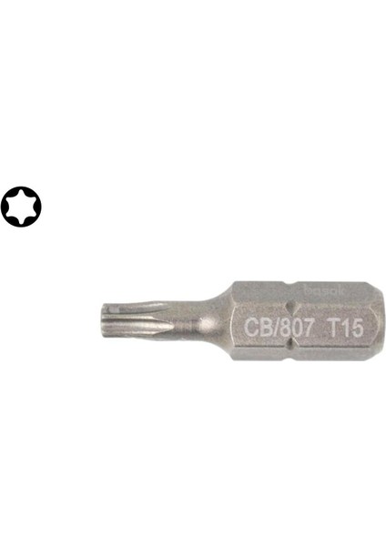 T15 x 25 mm Torx Bits Uç CB/807 (1 Adet)