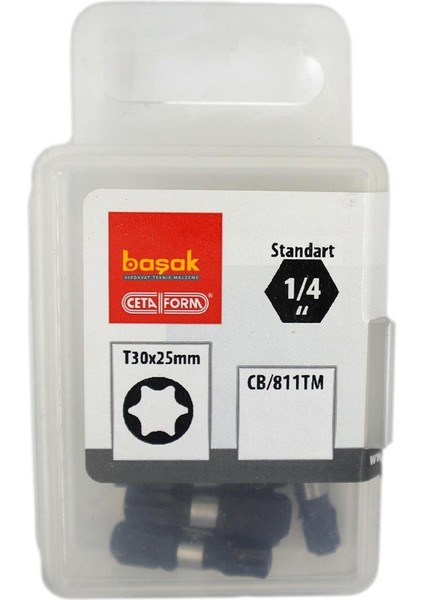 T30 x 25 mm Darbeli Torx Bits Uç CB/811TM (1 Adet)