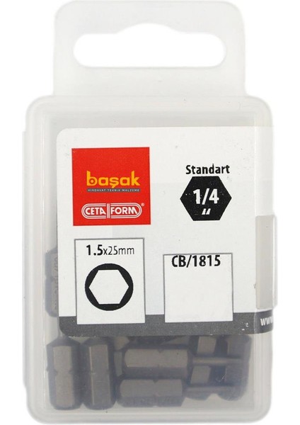 1,5 mm Bits Allen (Alyan) Uç 25 mm CB/1815 (1 Adet)