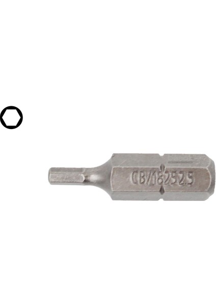 2,5 x 25 mm Bits Allen (Alyan) Uç CB/1825 (1 Adet)