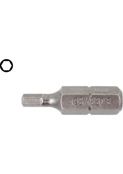3 x 25 mm Bits Allen (Alyan) Uç CB/1830(1 Adet)