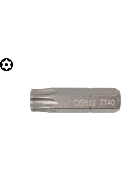 T40 x 25 mm Delikli Torx Bits Uç CB/812T (1 Adet )