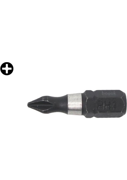 Ph1 x 25 mm Darbeli Yıldız Bits Uç CB/251TM (1 Adet)