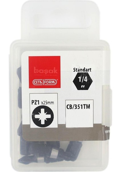Pz1 x 25 mm Darbeli Yıldız Bits Uç CB/351TM (1 Adet)
