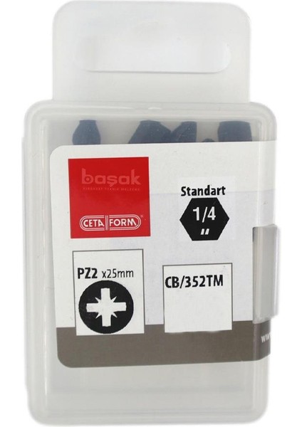 Pz2 x 25 mm Darbeli Yıldız Bits Uç CB/352TM (1 Adet)