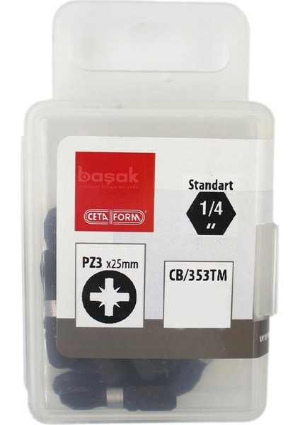 Pz3 x 25 mm Darbeli Yıldız Bits Uç CB/353TM (1 Adet)