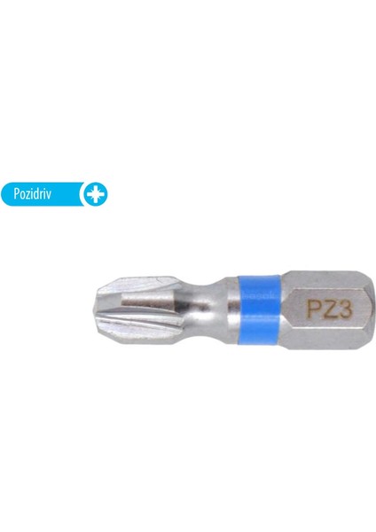 Pz 3 x 25 mm Yıldız Bits Uç Renk Kodlu CB/353TC (1 Adet)