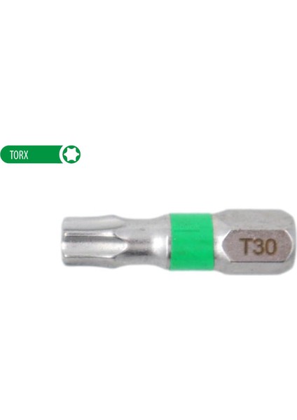 T30 x 25 mm Torx Bits Uç Renk Kodlu CB/811TC (1 Adet)