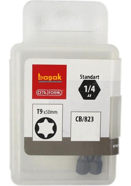 T9 x 50 mm Torx Bits Uç CB/823 (1 Adet)