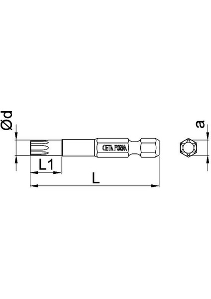 T9 x 50 mm Torx Bits Uç CB/823 (1 Adet)