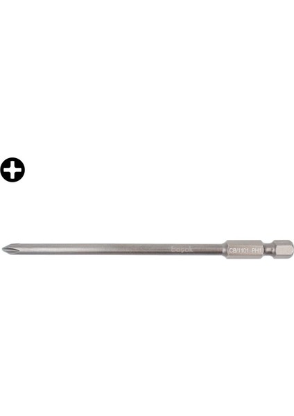 Ph1 x 110 mm Ekstra Uzun Yıldız Bits Uç CB/1101 (1 Adet)