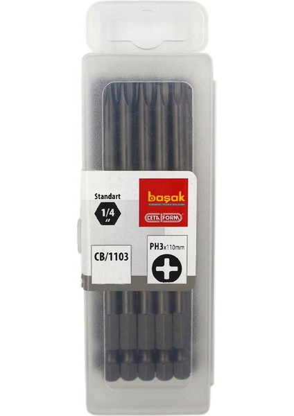 Ph3 x 110 mm Ekstra Uzun Yıldız Bits Uç CB/1103 (1 Adet)