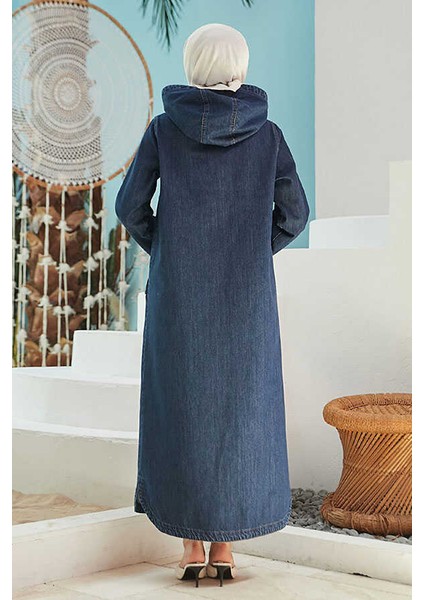 6329-KAPŞONLU Denim Kap Koyu Mavi