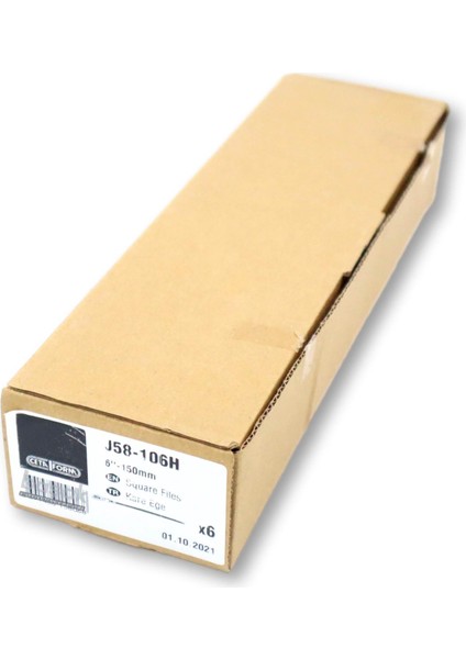 Ceta Kare Eğe Kalın Diş 150 mm Ergonomik Saplı J58-106H