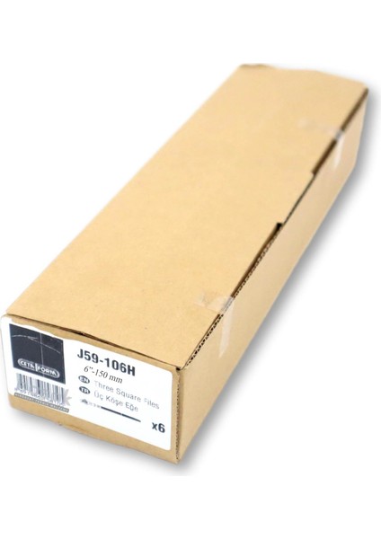 Ceta Üç Köşe Eğe Kalın Diş 150 mm Ergonomik Saplı J59-106H