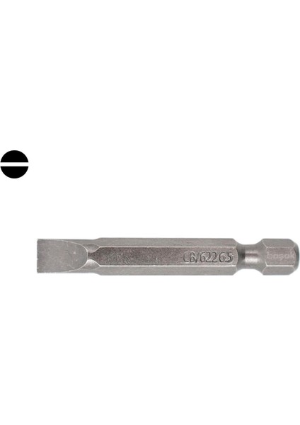 6,5 mm Düz Bits 50 mm CB/622 (1 Adet)