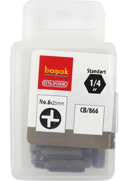Torq-Set Uçlu No 6 x 25 mm Bits CB/866 (1 Adet)