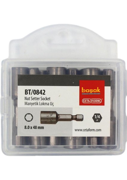 8 x 42 mm Manyetik Lokma BT/0842