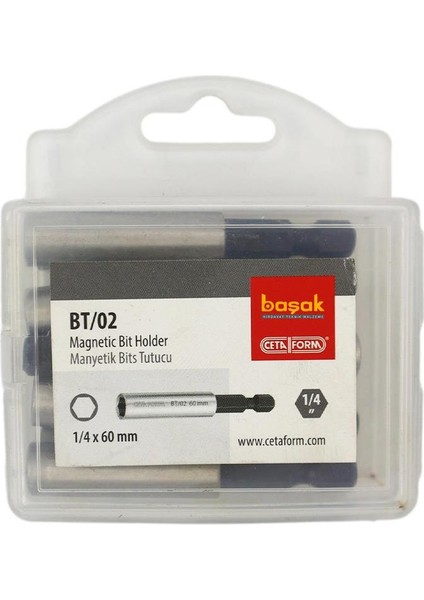 1/4" x 60 mm Manyetik Bits Tutucu Ceta/bt/02