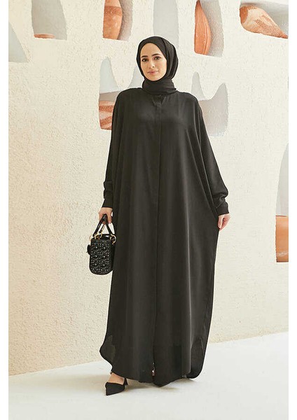 6571-STANDART Abaya Siyah