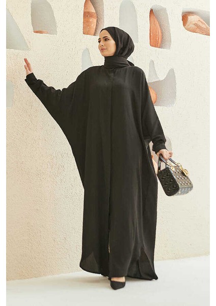 6571-STANDART Abaya Siyah fiyatları