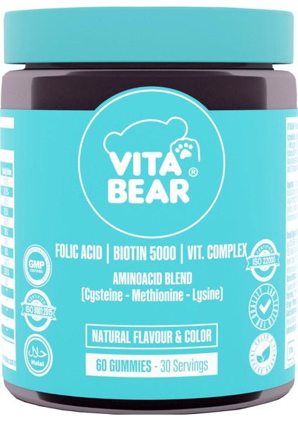 Strong Hair Gummy Vitamin 60 Adet