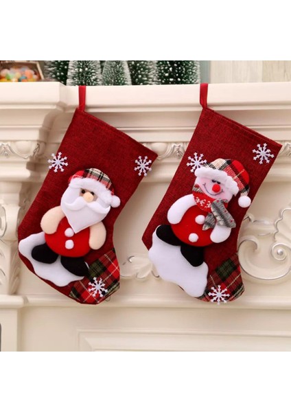 Yeni Yıl Noel Baba Yılbaşı Hediye Çanta Kese Çorap Dekorasyon Çam Süs Özel Tasarım Santa fiyatları