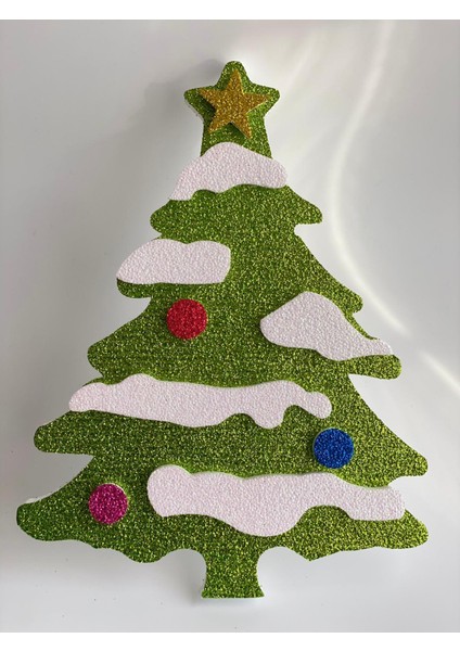 Yılbaşı Özel Büyük Dev Çam Ağacı Yeni Yıl Doğumgünü Kapı Duvar Süsü 45-50 cm