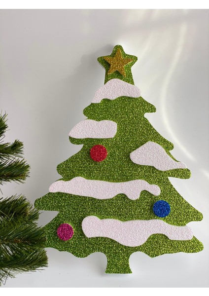 Yılbaşı Özel Büyük Dev Çam Ağacı Yeni Yıl Doğumgünü Kapı Duvar Süsü 45-50 cm fiyatları