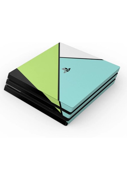 Modern Minimal Renkler Playstation 4 Pro Sticker Kaplamalar