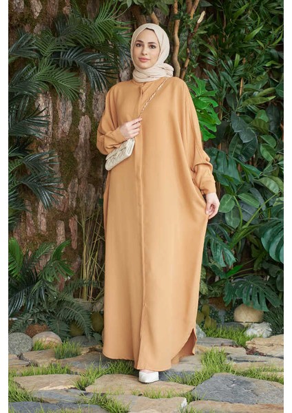 6571-BERLIN Abaya Camel