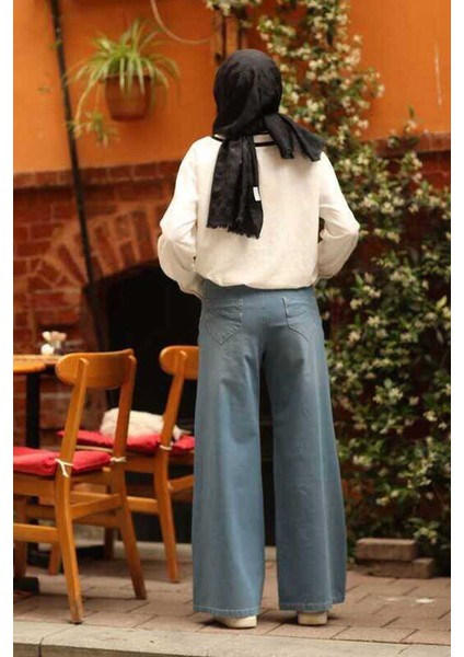 1067-BOL Paça Pantolon Mavi fırsatları