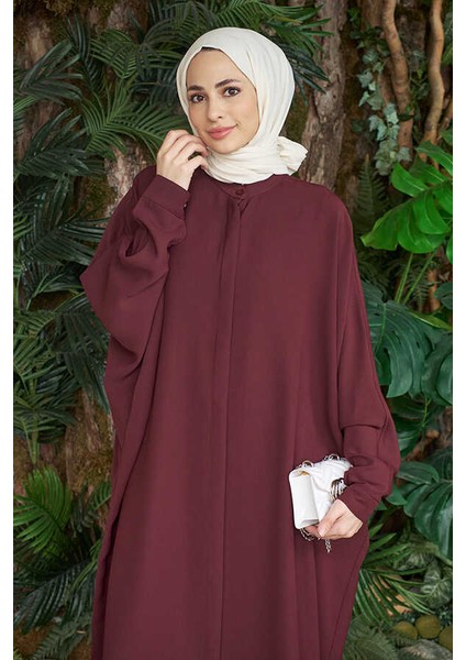 6571-BERLIN Abaya Bordo