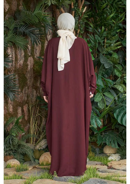 6571-BERLIN Abaya Bordo