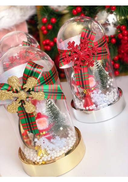 Yılbaşı Christmas Lüks Noel Baba Kar Küresi Çam Ağaç Geyik Dekorasyon Hediyelik Gold Altın fiyatları