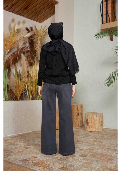 1067-BOL Paça Pantolon Koyu Gri fırsatları