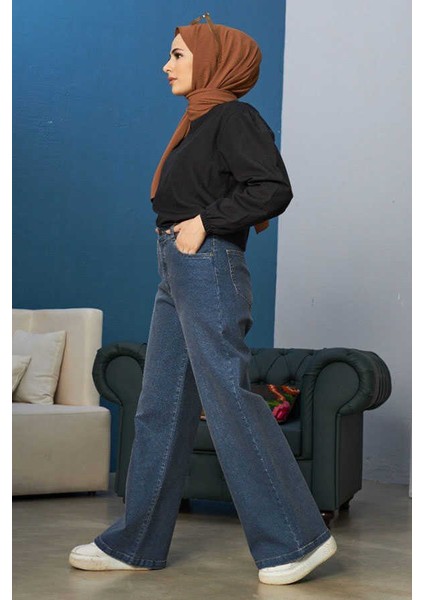 1133-BOL Paça Pantolon Koyu Mavi fiyatları