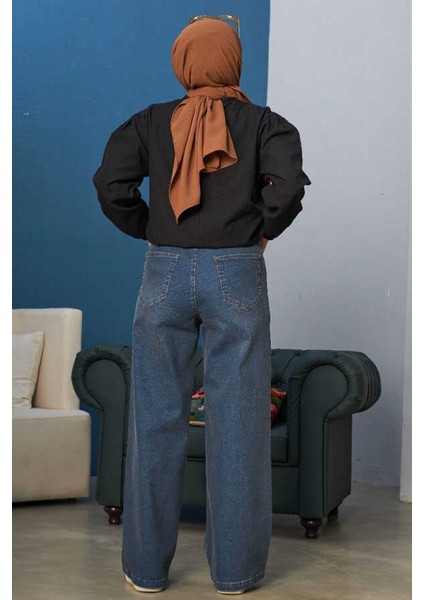 1133-BOL Paça Pantolon Koyu Mavi fırsatları