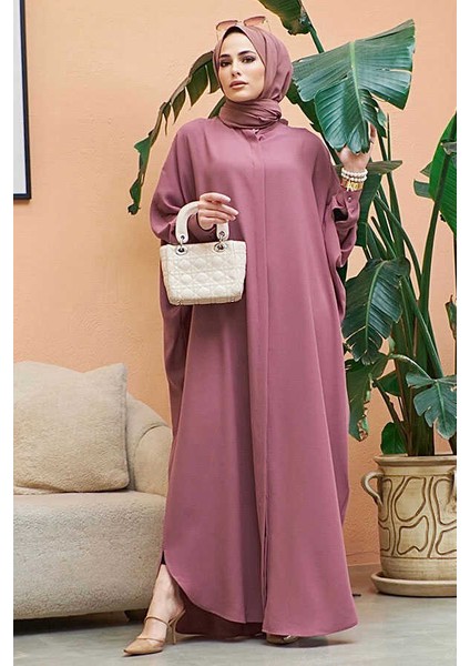 6571-KREP Abaya Gül Kurusu