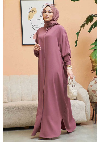 6571-KREP Abaya Gül Kurusu