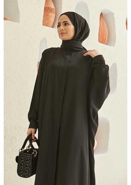 6571-KREP Abaya Siyah