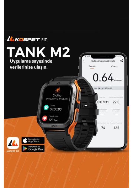 Tank M2 Watch Akıllı Saat ( 2 Yıl KVK Türkiye Garantili )