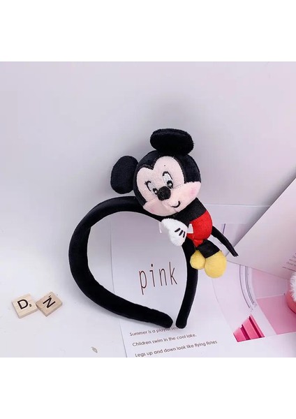 Sevimli Büyük Peluş 3D Boyutlu Oyuncak Mickey Mouse Fare Kadife Kadın Çocuk Tacı Kostüm Taç