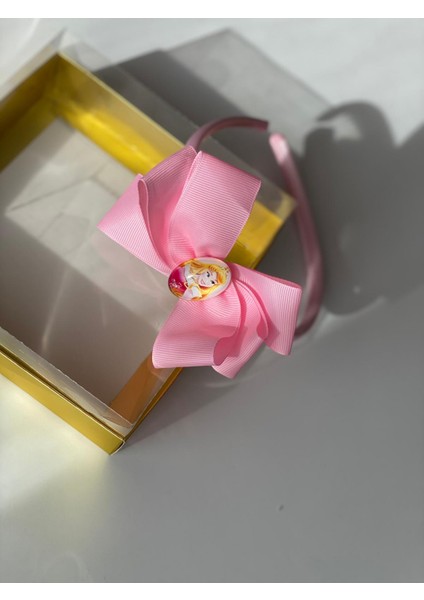 Prenses Princess Rapunzel Pembe Ince Saten Fiyonk Kurdele Taç Anne Kız Çocuk Bebek Saç Tacı fiyatları