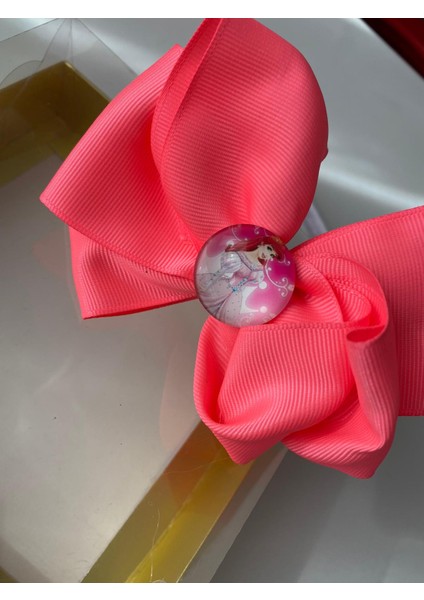 Prenses Princess Ariel Beyaz Ince Saten Neon Pembe Taç Anne Kız Çocuk Bebek Saç Tacı modelleri