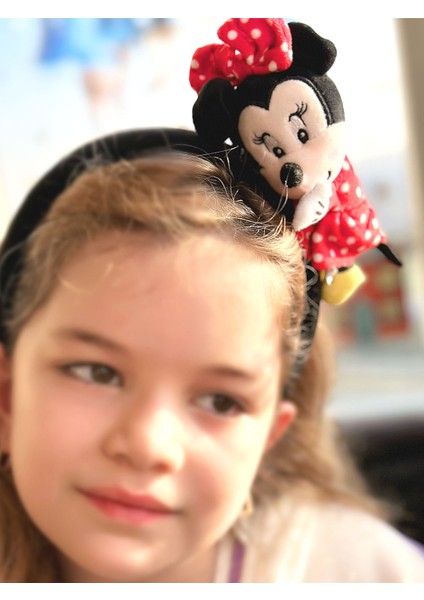 Sevimli Büyük Peluş 3D Boyutlu Oyuncak Minnie Mouse Fare Kadife Kadın Çocuk Tacı Kostüm Taç