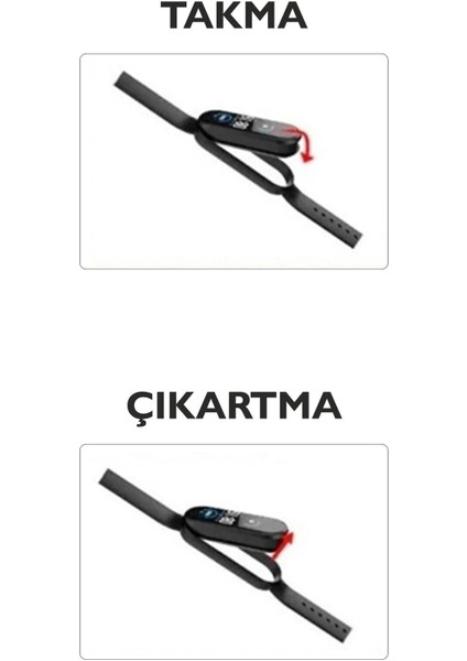 Xiaomi mi Band 3 ve Mi Band 4 Silikon Kordon
